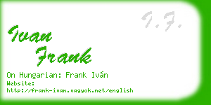 ivan frank business card